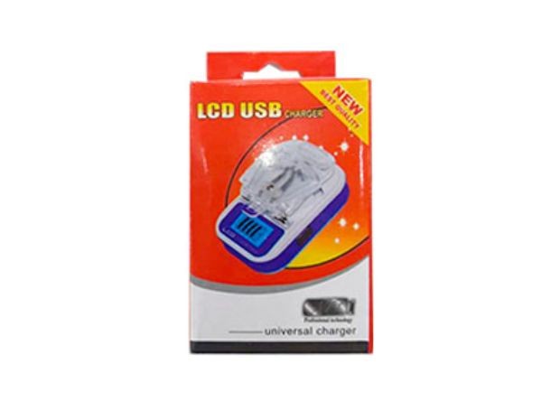 &u+ CARGADOR UNIVERSAL BATERIAS DIGITAL LCD COLOR